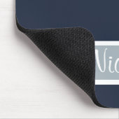 名前の青そして灰色 マウスパッド (コーナー)