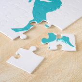 名前の馬好きパーソナライズされたパズル ジグソーパズル (側面)