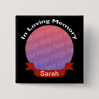 名前の黒い写真ボタンを記念して 缶バッジ