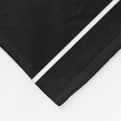 名前の黒の跳躍のマカジキのシルエット フリースブランケット (角)