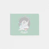 名前の8つの球のプールの鮫のロゴ ポストイット (正面)