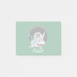 名前の8つの球のプールの鮫のロゴ ポストイット