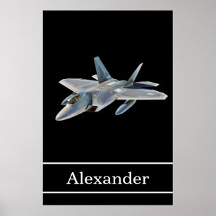 名前のF-22猛禽の戦闘機 ポスター