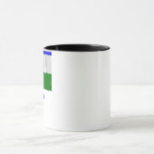 名前のJämtlandの振る旗の共和国 マグカップ (中央)