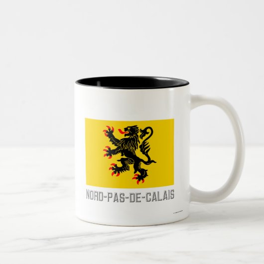 名前のNord先deカレーの旗 ツートーンマグカップ (右)