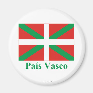 名前のPaísバスコ(Euskadi)の旗 マグネット