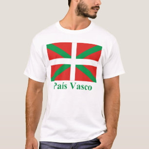 名前のPaísバスコ(Euskadi)の旗 Tシャツ
