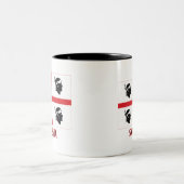 名前のSardegnaの旗 ツートーンマグカップ (中央)