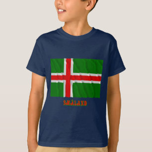 名前のSmålandの振る旗(非公式な) Tシャツ