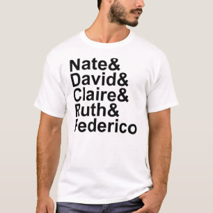 名前のTシャツの下の6つの足 Tシャツ