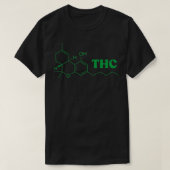 名前のTHC分子 Tシャツ (デザイン正面)