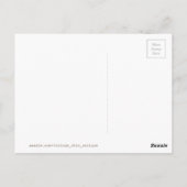 名前はがきパーソナライズされたヴィンテージかわいいハロウィン ポストカード (裏面)