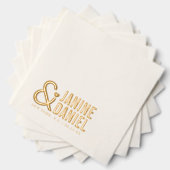 名前はっきりしたとハートアク結婚セントID1055 箔ナプキン (インサイチュ (積み重ね))