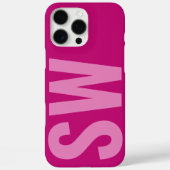 名前はっきりしたイニシャルピガーリーンクカスタムモノグラム Case-Mate iPhoneケース (裏面)