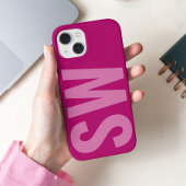 名前はっきりしたイニシャルピガーリーンクカスタムモノグラム Case-Mate iPhoneケース