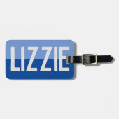 名前はっきりしたデザイン。 ラゲッジタグ (正面横)