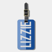 名前はっきりしたデザイン。 ラゲッジタグ (正面縦)