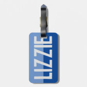 名前はっきりしたデザイン。 ラゲッジタグ (裏面縦)