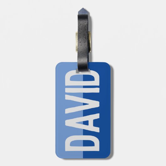 名前はっきりしたデザイン。ラゲッジタグ ラゲッジタグ (裏面縦)