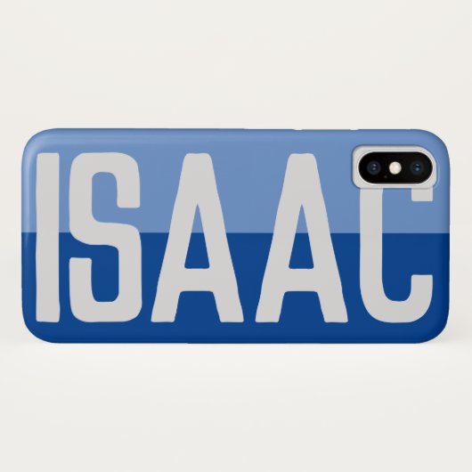 名前はっきりしたデザイン- Isaac Case-Mate iPhoneケース (裏面(横))