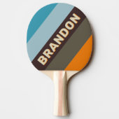 名前はっきりした付きストライプのFoxglove Rust 卓球ラケット (裏面)