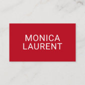 名前はっきりしたQRコードロゴソーシャルアイコン赤 名刺 (正面)