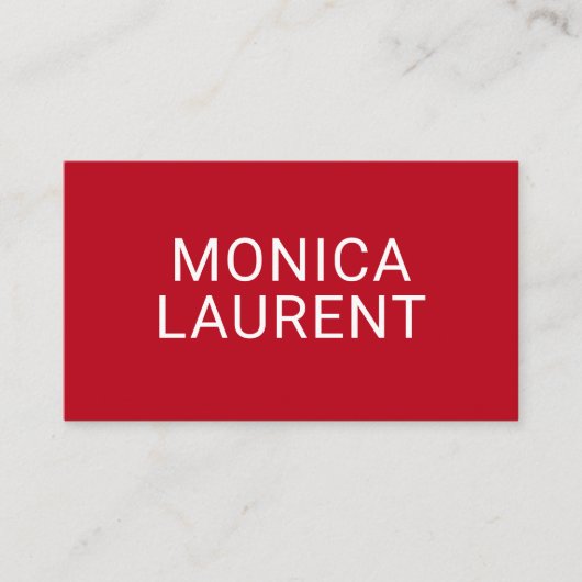 名前はっきりしたQRコードロゴソーシャルアイコン赤 名刺 (正面)