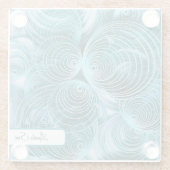 名前はアクア偏心円 ガラスコースター (裏面)