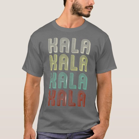 名前はカラ イン レトロ ヴィンテージ ディスコ ファニー Tシャツ (正面)