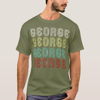 名前はジョージ　ファンキー・レトロ・ヴィンテージ・ディスコで Tシャツ