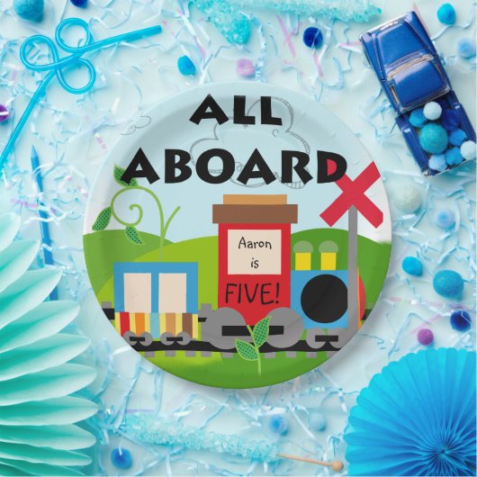 名前は列車のハッピーバースデーのすべてを老化させ、 ペーパープレート (パーティー)