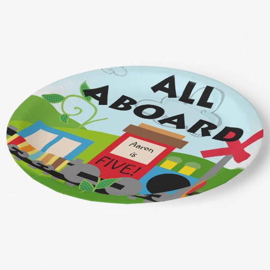 名前は列車のハッピーバースデーのすべてを老化させ、 ペーパープレート (アングル)