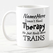 名前は必要ないセラピーJust Trains誕生日 コーヒーマグカップ