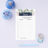 名前は愛する歌のパンパスグラスシャワーゲームカード チラシ (シングル)