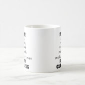 名前は本当にテーマのロッククライミングを愛している コーヒーマグカップ (中央)