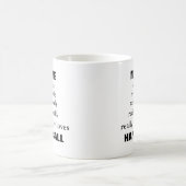 名前は本当に大好き件名ハンドボール コーヒーマグカップ (中央)