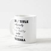 名前は本当に本当に好き（または愛）件名 コーヒーマグカップ (正面左)