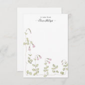 名前は水彩花札 サンキューカード (正面/裏面)