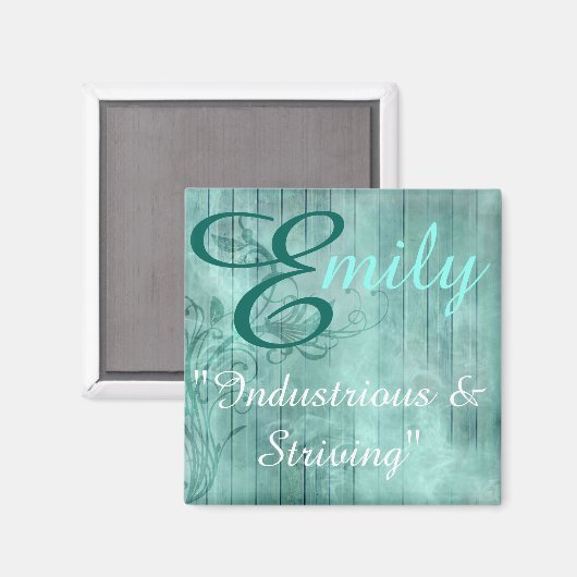 名前は磁石、エミリーを意味する マグネット (正面/裏面)