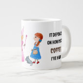 名前は良い魔女か悪い魔女か?パーソナルコーヒー ジャンボコーヒーマグカップ (正面右)