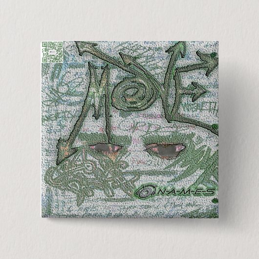 名前は記念するボタンを動かします 缶バッジ (正面)