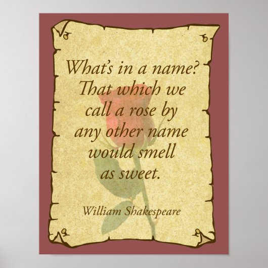 名前は?バラ? ポスター (正面)