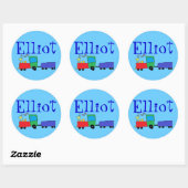 名前はElliot Stickers ラウンドシール (シート)