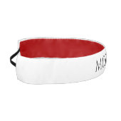 名前またはイニシャルを白黒で表示 アスレチックヘッドバンド (左)