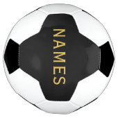 名前またはニックネームを入れたオーダーメイド サッカーボール (回転)