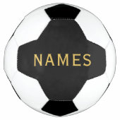 名前またはニックネームを入れたオーダーメイド サッカーボール (正面)