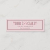 名前または会社名 |モダンバラ赤面 スキニー名刺 (裏面)