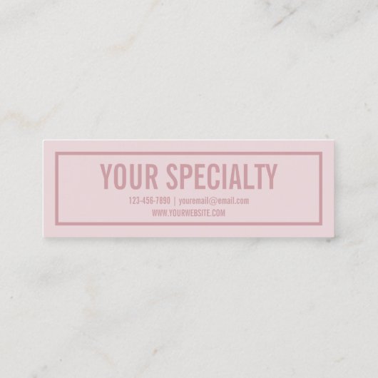 名前または会社名 |モダンバラ赤面 スキニー名刺 (裏面)