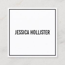 名前または会社名 |モダン黒縁ど スクエア名刺