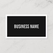 名前または会社名 |白はっきりした縁ど 名刺 (正面)